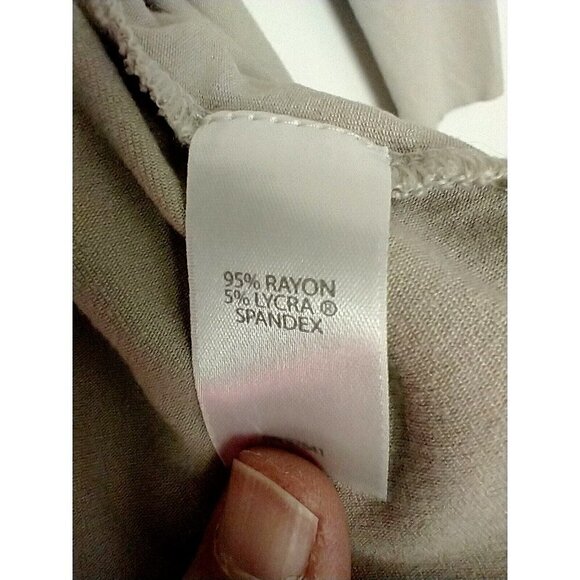 J. Jill Wearever Overlap Cardigan Truffle Beige  Long Sleeve Womens Sweater - L - Picture 5 of 7